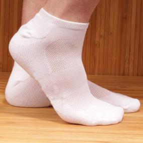 img 2 attached to Stay Cool And Dry On The Move With Men'S Rayon From Bamboo Athletic Ankle Socks