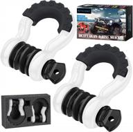 ticonn heavy duty d ring shackles with 7/8" screw pin and 57,000ibs break strength - perfect for off road vehicle recovery logo