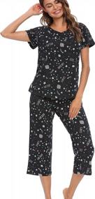 img 2 attached to Women'S Capri Pajama Sets With Sleepwear Tops By ENJOYNIGHT