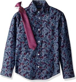 img 1 attached to Steve Harvey Paisley Boys' Shirt: Top-Quality Boys' Clothing at Tops, Tees & Shirts