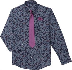 img 2 attached to Steve Harvey Paisley Boys' Shirt: Top-Quality Boys' Clothing at Tops, Tees & Shirts