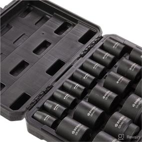 img 2 attached to 🔧 Denali 19-Piece 1/2-Inch Drive 6 Point Shallow Impact Socket Set - SAE Size | Convenient Carrying Case | Amazon Brand