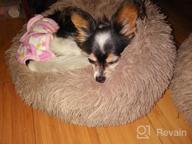 img 1 attached to Calming Dog Bed Donut For Small And Medium Pets - Anti-Anxiety Fluffy Bed By NOYAL review by Brad Russell