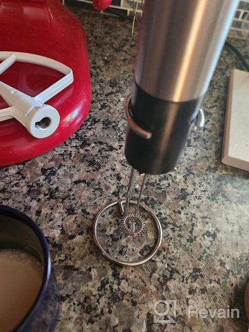 img 1 attached to Effortless Frothing With Featol: Handheld Milk Frother With Double Whisk, Stand, And Battery Operation - Ideal For Lattes, Hot Chocolate, And Protein Drinks! review by Ynot Karlen