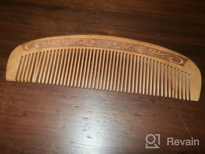 img 1 attached to Boar Bristle Hair Brush For All Hair Types With Wooden Comb & Travel Bag - Perfect Gift For Women, Men, And Kids review by Kyle Brown