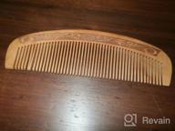 img 1 attached to Boar Bristle Hair Brush For All Hair Types With Wooden Comb & Travel Bag - Perfect Gift For Women, Men, And Kids review by Kyle Brown