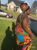img 1 attached to Bold African Print Maxi Dress For Women - Stunning Dashiki Long Dress review by Brandon Woods