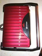 img 1 attached to Sandwich maker Kitfort KT-1609 Panini Maker, red review by Felicja Kula ᠌