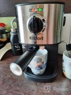 img 1 attached to Rozhkovy coffee maker Kitfort KT-753, black/silver review by Edyta Anna ᠌