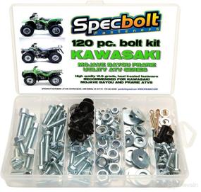 img 1 attached to 🔧 Enhance Your Kawasaki ATV's Performance: 120pc Specbolt Bolt Kit for KLT KSF KLF KEF KVF KSV & KLF Models