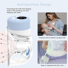 img 2 attached to Hands-Free Wearable Breast Pump - 2 Modes, 9 Levels | Rechargeable Electric Breast Pump with Massage & Pumping Mode | Includes Breast Pump Bag