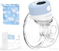 hands-free wearable breast pump - 2 modes, 9 levels | rechargeable electric breast pump with massage & pumping mode | includes breast pump bag логотип