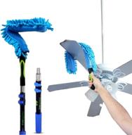 🌀 effective high ceiling fan duster by eversprout – flexible microfiber with adjustable extension pole for easy cleaning of any fan blade – extendable up to 10 ft for convenient use logo