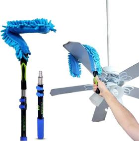 img 4 attached to 🌀 EFFECTIVE High Ceiling Fan Duster by EVERSPROUT – Flexible Microfiber with Adjustable Extension Pole for Easy Cleaning of Any Fan Blade – Extendable up to 10 Ft for Convenient Use