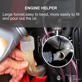 img 2 attached to 🔌 Optimized Oil Funnel for Honda EU1000i, EU3000i Handi, SD2000i, EB2800i, EG2800i - No Fit for Honda EU2000i, EU2200i, EU3000is, GX160 - Plastic Refueling Pipe for Efficient Oil Changes