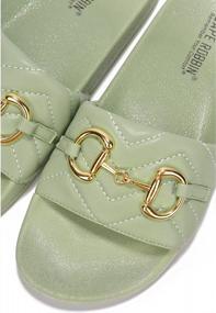 img 3 attached to Women'S Quilted Mules Slip On Sandals By Cape Robbin Layton