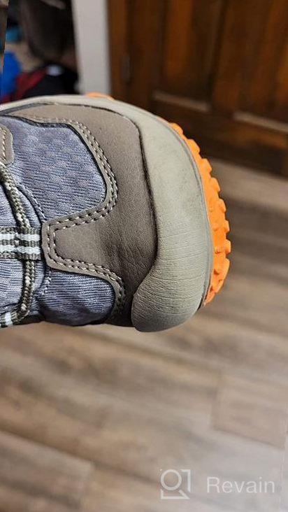 img 1 attached to Waterproof Hiking Boot for Kids - Merrell Chameleon 7 Mid with Alternative Closure review by Daniel Icyblue