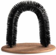 cat arch self-grooming brush toy with massaging features, hair cleaning scratcher pads - hollypet pet product logo