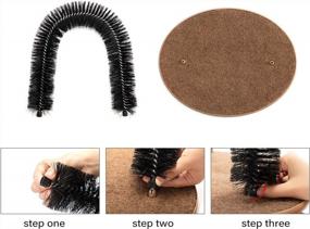img 1 attached to Cat Arch Self-Grooming Brush Toy With Massaging Features, Hair Cleaning Scratcher Pads - Hollypet Pet Product