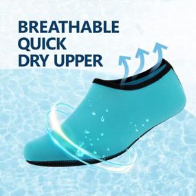 img 1 attached to Quick-Dry Water Shoes For Women And Men: JACKSHIBO Barefoot Aqua Socks For Swimming, Beach, Pool, Yoga, And Surfing