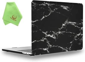 img 4 attached to UESWILL Marble Pattern Hard Shell Case Cover Compatible With 2019 2020 MacBook Pro 16 Inch With Touch Bar & USB-C, Model A2141, Black/White