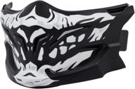 🦂 adult covert scorpion skull face mask - one size, in black/white logo