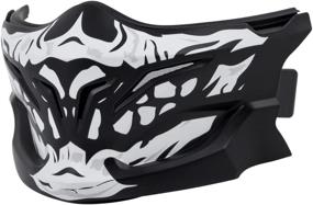 img 1 attached to 🦂 Adult Covert Scorpion Skull Face Mask - One Size, in Black/White