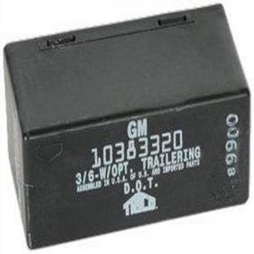 img 1 attached to Black GM Genuine Parts 10383320 🔌 Flasher for Hazard Warning and Turn Signals