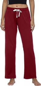 img 4 attached to Soft Printed Women'S Pajama Pants: Lightweight Lounge And Sleep Bottoms By HEARTNICE