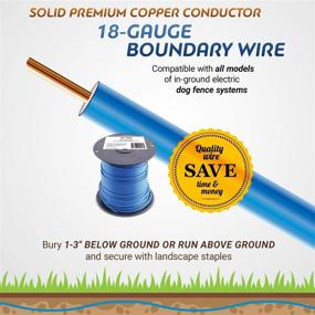 img 1 attached to Premium Pure Solid Copper 18-Gauge Boundary Wire for E-Fence Underground Fence Containment System: Reliable Outdoor/Direct Burial Waterproof Wire for Dogs