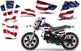 img 2 attached to Stars Stripes AMRRACING Graphics Yamaha Years Red White_Blue