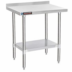 img 4 attached to DuraSteel'S NSF Stainless Steel Work Table With Backsplash - Ideal For Commercial Kitchens, Restaurants, And Home Use