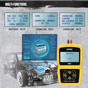 img 2 attached to 🚗 AUTOOL BT360 Car Battery Tester 12V Load Tester | 6V-30V DC Charging Cranking Test | 100-2400 CCA Automotive Alternator Tester | Digital Auto Battery Analyzer for Vehicle Truck Motorcycle SUV Boat