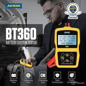 img 3 attached to 🚗 AUTOOL BT360 Car Battery Tester 12V Load Tester | 6V-30V DC Charging Cranking Test | 100-2400 CCA Automotive Alternator Tester | Digital Auto Battery Analyzer for Vehicle Truck Motorcycle SUV Boat