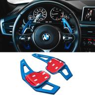 🔵 jaronx aluminum metal paddle shifter extensions for bmw - fits 2 3 4 x1 x2 x3 x4 x5 x6 series (f22 f23 f30 f31 f33 f34 f15 f16 f25 f26) - blue логотип