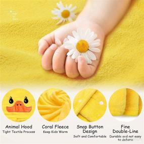 img 1 attached to Ultra Soft 8-Piece Baby Shower Gift: Hooded Baby Bath Towel Set for Newborns, Toddlers, Boys, and Girls