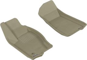 img 4 attached to Напольный коврик 3D MAXpider Custom Fit Kagu (TAN) для Jeep Grand Cherokee 2005–2010 годов — 1-й ряд