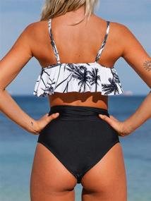 img 2 attached to Cupshe Fashion Falbala High Waisted Bikini Women's Clothing : Swimsuits & Cover Ups