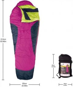 img 1 attached to Спальный мешок AceCamp Terrain Mummy для зимнего кемпинга, пеших прогулок, охоты и альпинизма - 3 температурных рейтинга (0, 20, 45 градусов) с компрессионным мешком - идеально подходит для теплой и холодной погоды