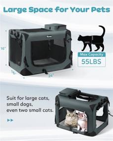 img 3 attached to Reerooh Carrier Pockets Breathable Collapsible Small Animals