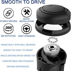 img 2 attached to JONMON Steering Wheel Spinner Knob Interior Accessories