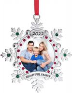 memorialize your family's 2022 christmas with klikel's silver snowflake ornament logo