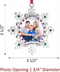 img 3 attached to Memorialize Your Family'S 2022 Christmas With Klikel'S Silver Snowflake Ornament