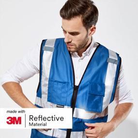 img 3 attached to Stay Safe And Seen With Salzmann'S 3M Multi-Pocket Working Vests