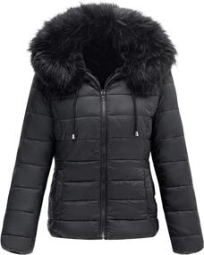 img 2 attached to Geschallino Womens Coat Black M Women's Clothing : Coats, Jackets & Vests