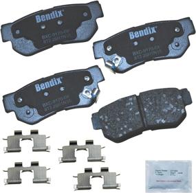 img 1 attached to 🔥 Bendix CFC813 Premium Copper Free Ceramic Brake Pad: High-Performance Rear Pad with Installation Hardware