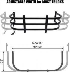 img 3 attached to StarONE Truck Bed Extender Retractable Tailgate Extender Universal Fit For Pickup Ford F150 Ram 1500 Silverado 1500 Tundra Nissan Titan Tacoma,Black,Wdith Range From 59" To 65