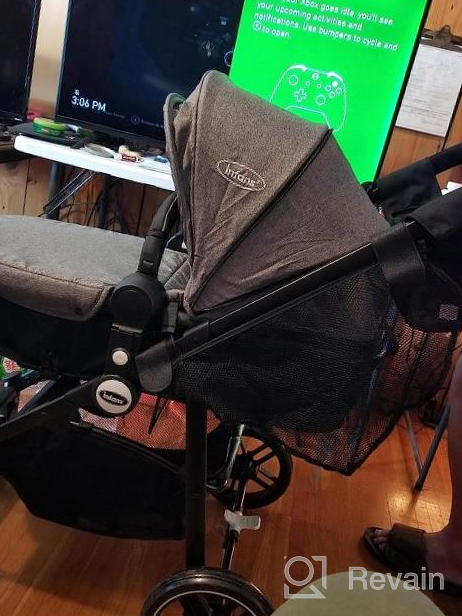 img 1 attached to 2-In-1 High Landscape Stroller & Reversible Bassinet Pram With Adjustable Canopy, Cup Holder, Storage Basket - INFANS (Grey) review by Austin Cejudo