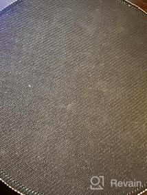 img 6 attached to Индивидуальный круглый коврик для игровой мыши Oriday - эстетичный, стильный круглый декор стола со сшитым краем и моющийся, 8,7 "X 8,7", толщина 3 мм (фиолетовый океан)