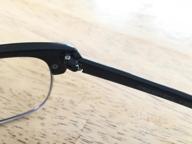 img 1 attached to Half Horn Rim Hipster Multi 3 Focus Progressive Reading Glasses review by Sarah Nguyen